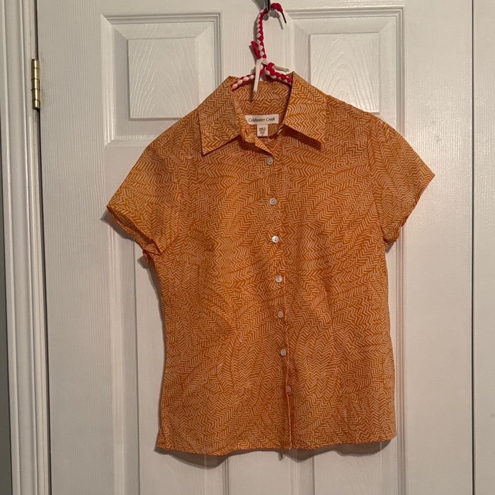 Coldwater Creek Tangerine Blouse
